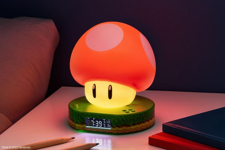 Actual product image Paladone Products Super Mario Mushroom Digital Alarm Clock