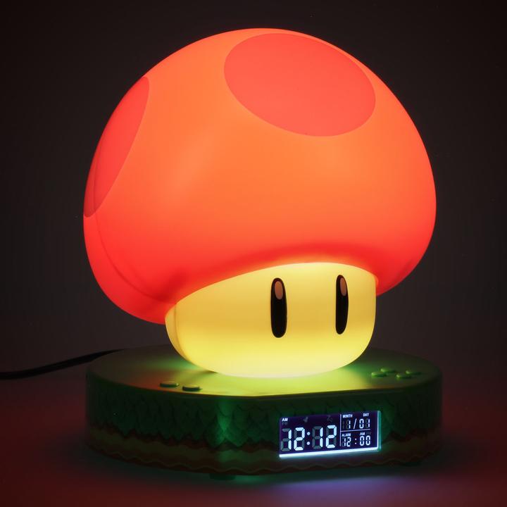 Actual product image Paladone Products Super Mario Mushroom Digital Alarm Clock