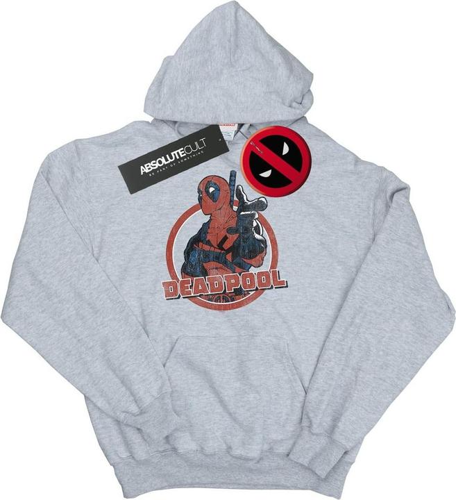 Actual product image Mens Deadpool Gun Finger Hoodie (XL)