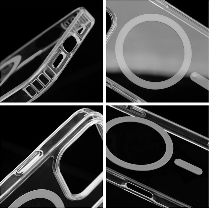Produktbild OEM Back panel cover Drop Glue Colorful Ring Mag Cover compatible with MagSafe for IPHONE 13 grey (Apple iPhone 13)