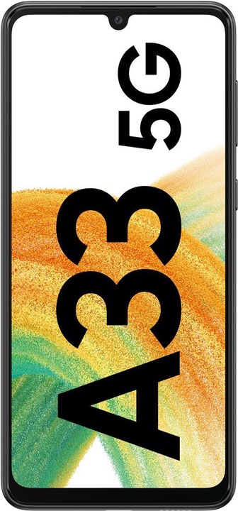 Actual product image Samsung Galaxy A33 5G (128 GB, Awesome Black, 6.40", Hybrid Dual SIM, 48 Mpx, 5G)