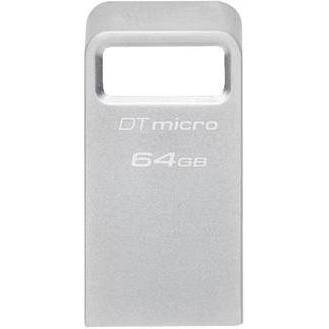 Kingston DataTraveler Micro USB flash drive USB Type-A 3.2 Gen 1 (3.1 Gen 1) Argento (USB-A), Chiavetta USB, Argento