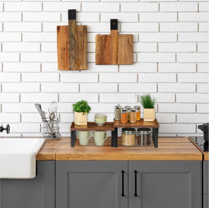 Actual product image Relaxdays 2-piece table shelf