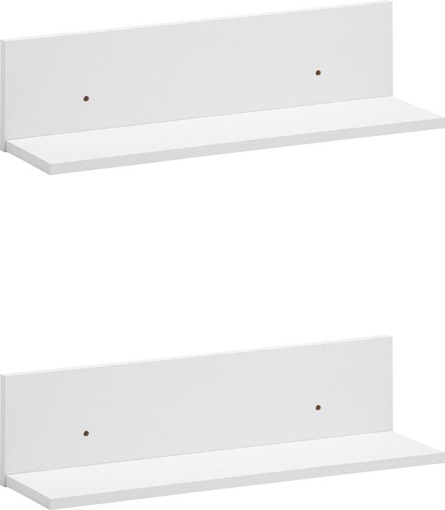 Schildmeyer Torge Regalablage 2er Set mattweiss (60 x 15.70 x 15.70 cm)