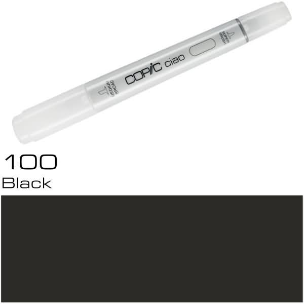 Actual product image Copic Ciao Type - 100 (100 - Black, 1 x)