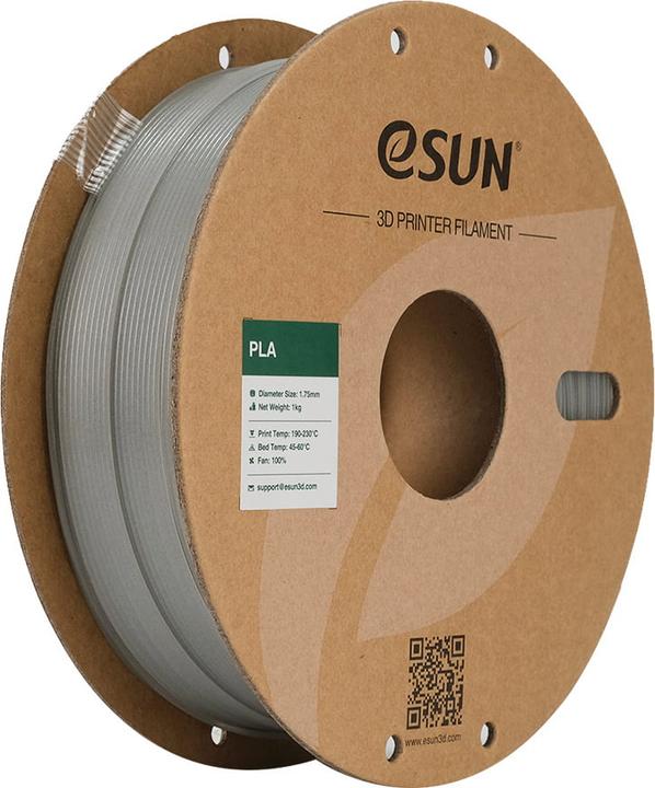 Actual product image eSUN PLA Glow Bright Blue Filament 1.75mm 1Kg (PLA, 1.75 mm, 1000 g, Blue)
