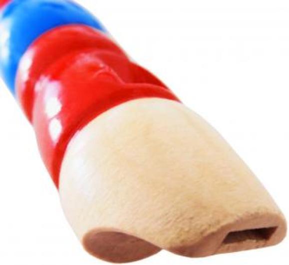 Actual product image keepdrum KFL1RD Wooden Flute for Children Red