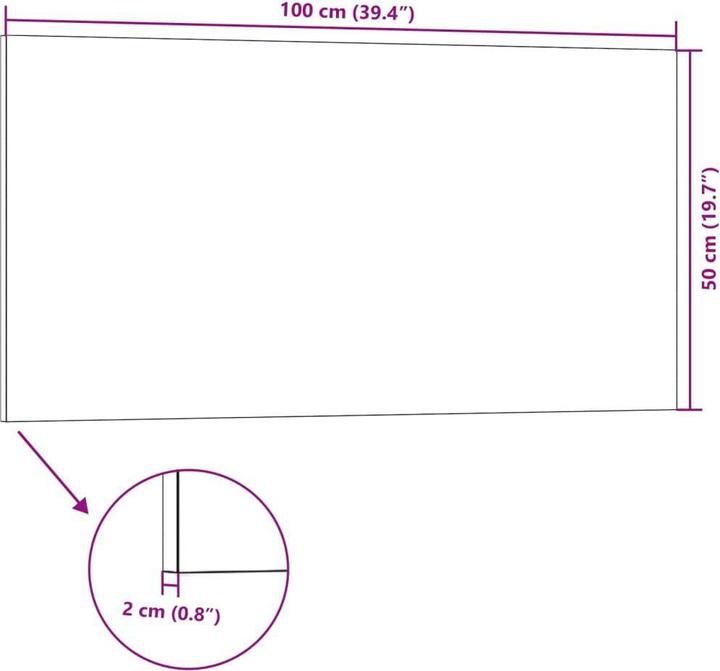 Actual product image VidaXL Kleitos (100 x 50 cm)