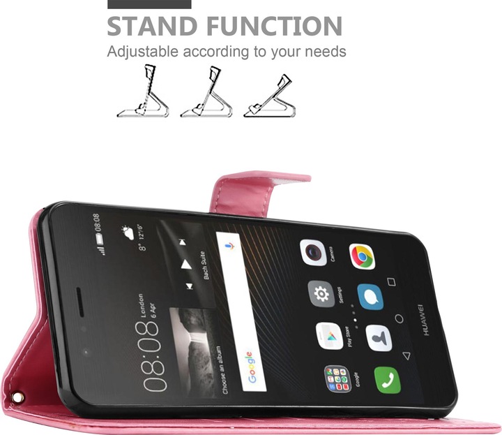 Produktbild Cadorabo Flower Book Cover (Huawei P9 Lite)