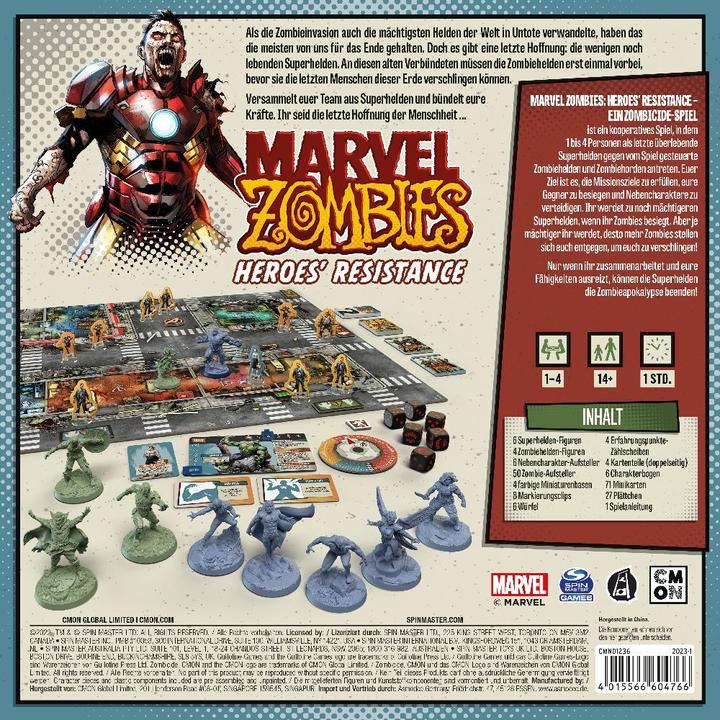 Produktbild Cmon Marvel Zombies: Heroes' Resistance - Ein Zombicide-Spiel, Brettspiel, für 1-4 Spieler, ab 14 Jahre (Deutsch)