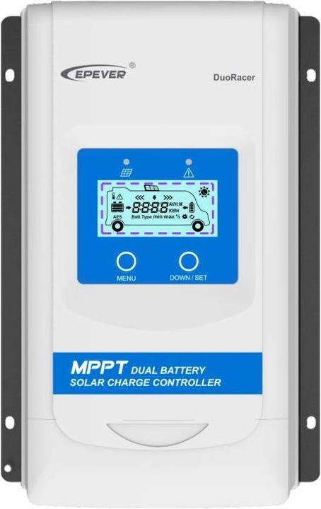 Productafbeelding Epever DR1206N DuoRacer MPPT laadregelaar voor twee accu's