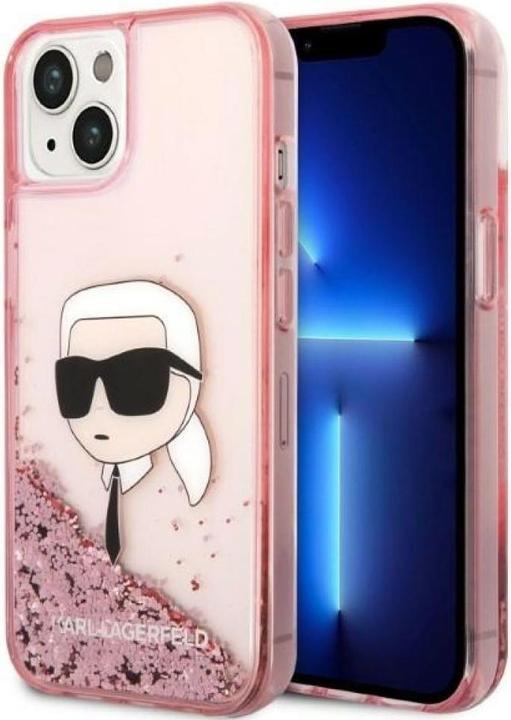 Produktbild Karl Lagerfeld KLHCP14SLNKHCP iPhone 14 6,1" ró?owy/pink hardcase Glitter Karl Head (Apple iPhone 14)