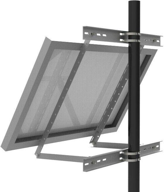 Enjoy solar Aluminium paalbevestiging voor een enkel paneel (100-680 mm), kantelhoek 30°-60°. (Montagemateriaal voor zonnesystemen)