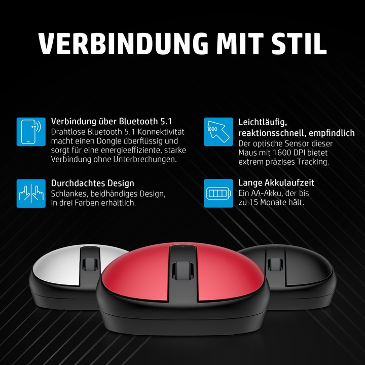 Productafbeelding HP 240 Bluetooth Muis EURO (P) (Draadloze)