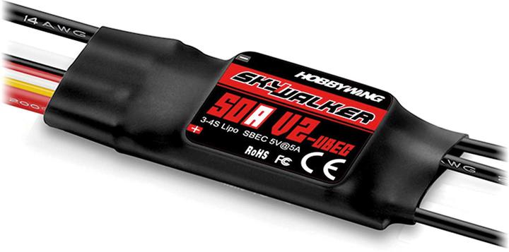 Hobbywing Skywalker V2 50A 3-4s, 5A BEC