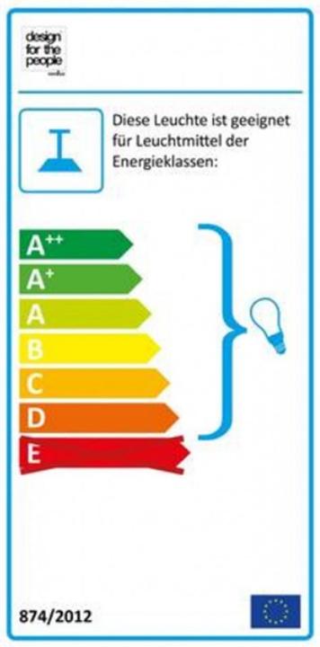 Energie-Label Nordlux Wandleuchte Strap 15, Schwarz (GU10)