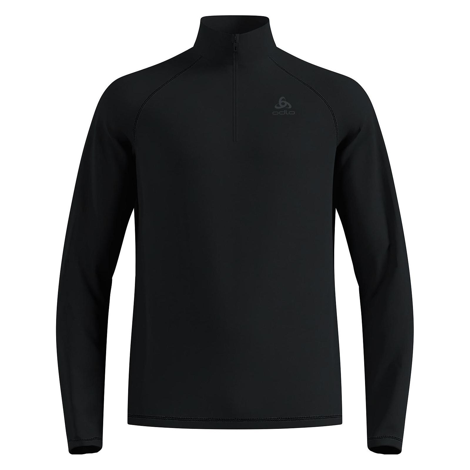 Odlo, Herren, Funktionsshirt, Besso Midlayer 1/2 Zip M Black M (M), Schwarz, M