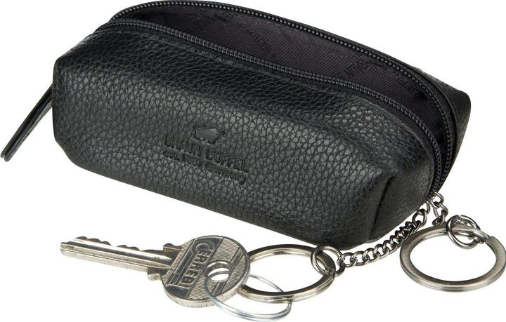 Actual product image Braun Büffel Prato leather key case 9 cm