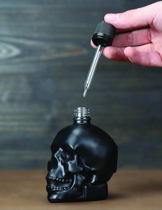 Actual product image Sambonet Skull Dash Bottle Pipette 30ml black (Dosing spout + pourer)