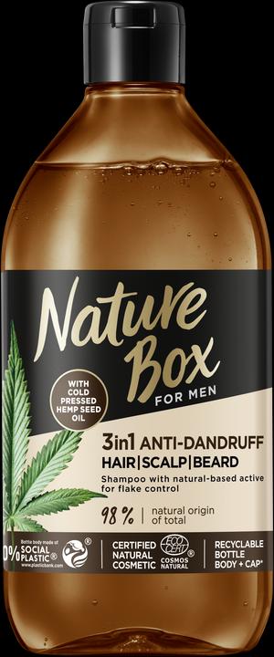 Nature Box 3in1 Anti-Schuppen (385 ml, Flüssiges Shampoo)