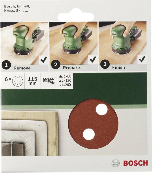 Produktbild Bosch Zubehör Exzenterschleifpapier mit Klet (240)