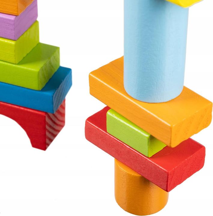 Immagine prodotto Kruzzel 100 blocchi di legno in un secchiello con coperchio di selezione