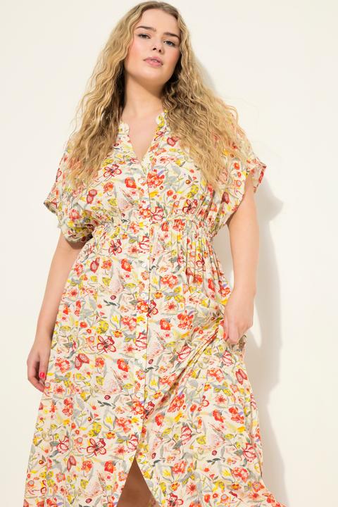 Produktbild Studio Untold Maxikleid, A-Line, Flowerprint, Knopfleiste (50, 52)