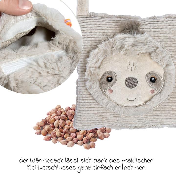 Fehn Kirschkernkissen Faultier Grau/Beige, Plüschtierart