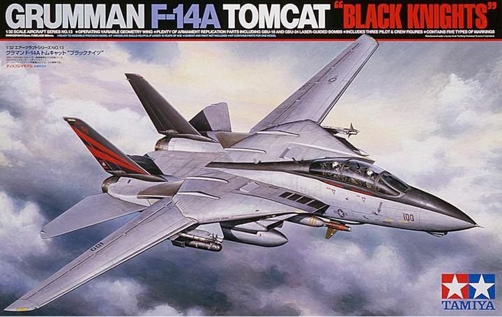 Actual product image Tamiya Grumman F-14A Tomcat Black Knights