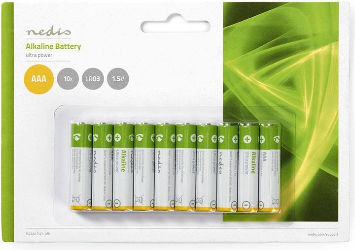 Produktbild Nedis Alkali-Batterie AAA 1,5 V 1 0 Stück Etui (10 Stk., AAA)