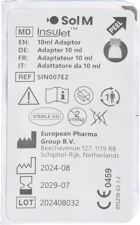 Produktbild Sol-m SOL M InsuJet Adapter 10ml 5 (Insulinspritze)