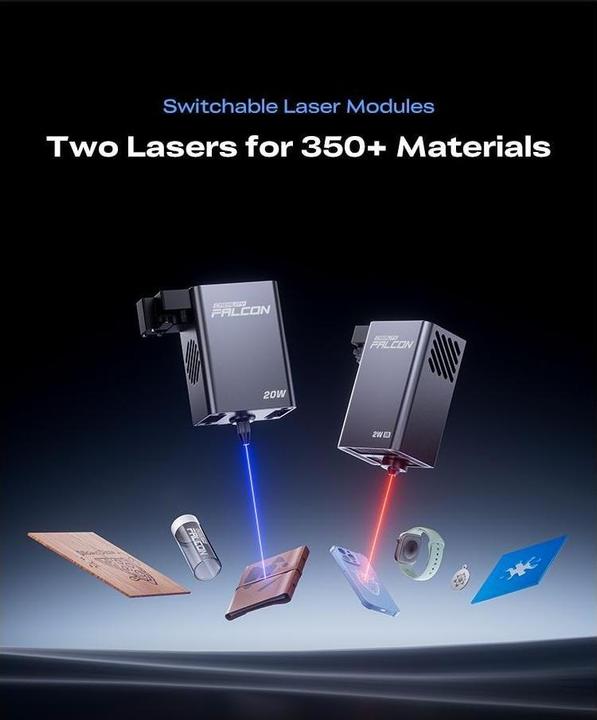 Produktbild Creality Falcon A1 Pro 20W, Drucktechnik: Keine, Anzahl Extruder