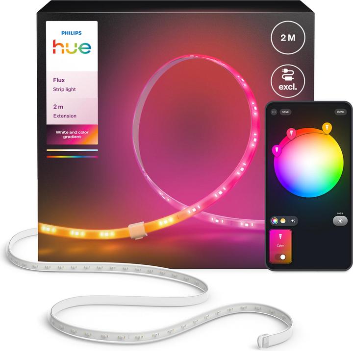 Productafbeelding Philips Flux Gradient Lightstrip Verlängerung (Veelkleurig, 200 cm, Interieur)