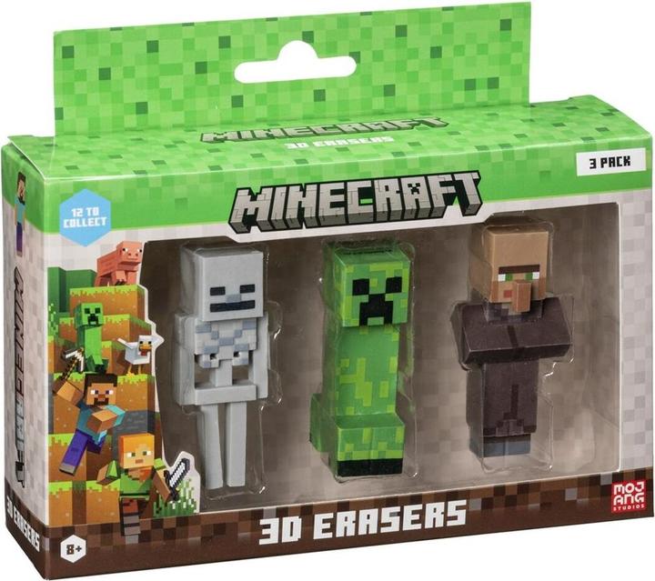 Actual product image Phanteks Minecraft 3d Erasers - 3 Pack Ver.D