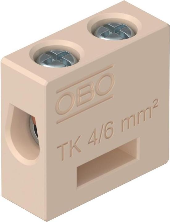Produktbild OBO Bettermann OBO TK 04 Keramikklemme m.Drahtschutz f.FireBox T Datentechnik 4qmm