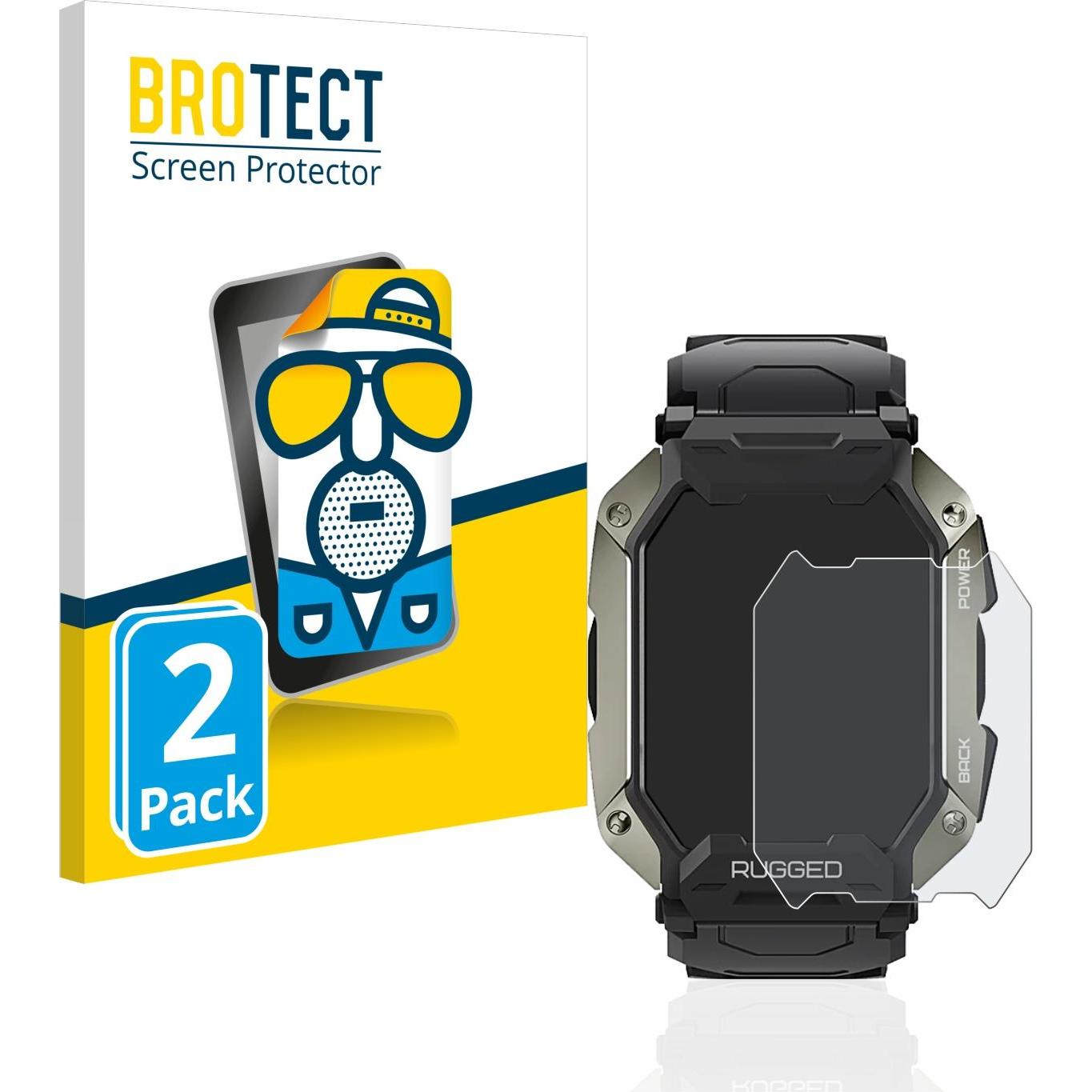 Thumbnail - BROTECT Entspiegelungs-Schutzfolie Displayschutz Matt, Smartwatch Schutzfolie, Grau