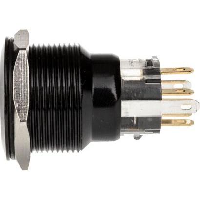 Thumbnail - DimasTech Vandalismusschalter/-taster 22mm, Blackline Ring - RGB, Taster + Schalter, Schwarz