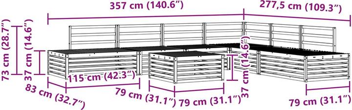 Produktbild vidaXL Outdoor-Sofa