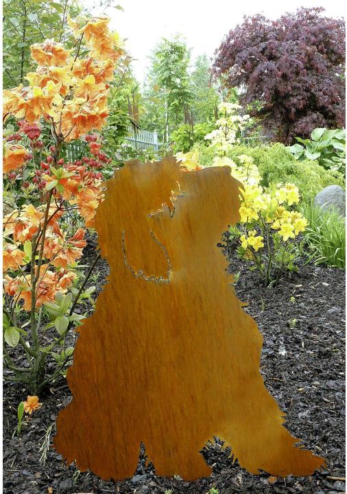 Image du produit Ambiance Technology Dekofigur Hund auf Platte, sitzend