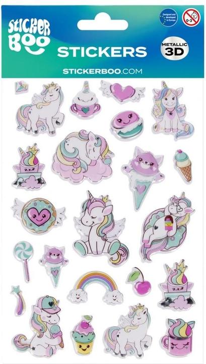 Produktbild Sticker Boo Aufkleber BOO Einhornaufkleber