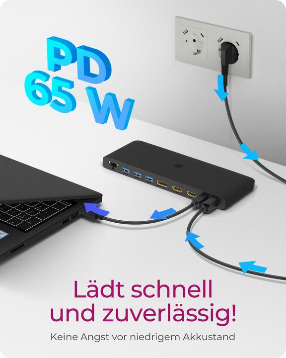 Actual product image Icy Box IB-DK2416-C (USB-C, 9 ports)