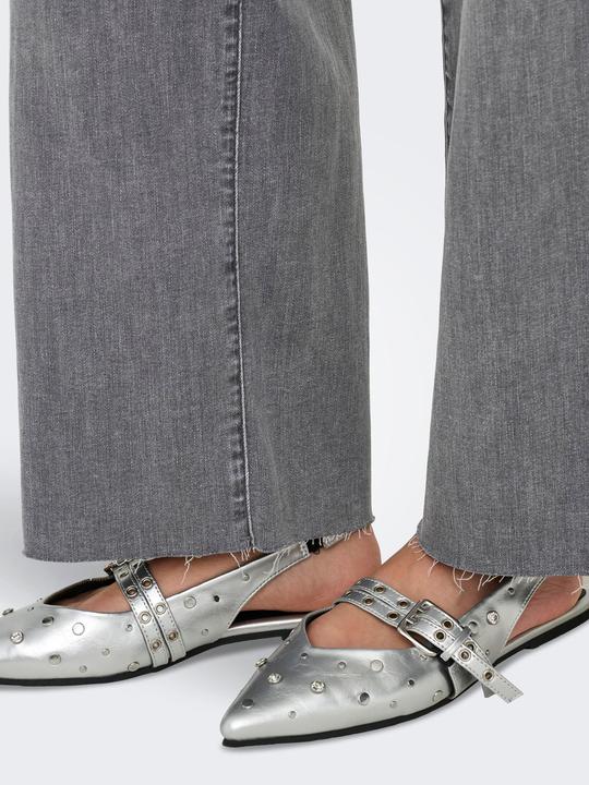 Actual product image Only ONLANN-MADISON Hohe Taille Verkürzt Jeans Jeans mit weitem Bein (32)