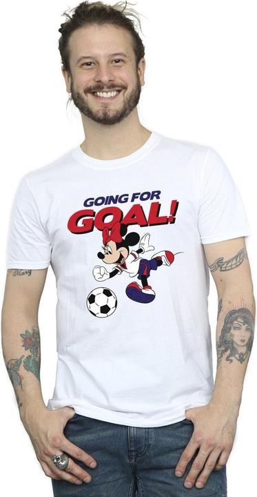 Immagine prodotto Disney Minnie Mouse Going For Goal Maglietta Uomo (M)