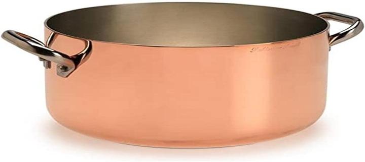 Actual product image Pentole Agnelli Copper Induction Pan with Two Stainless Steel Handles (Frying pan, Pot, Copper)
