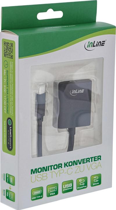 Actual product image InLine USB Display Converter (VGA, 20 cm)