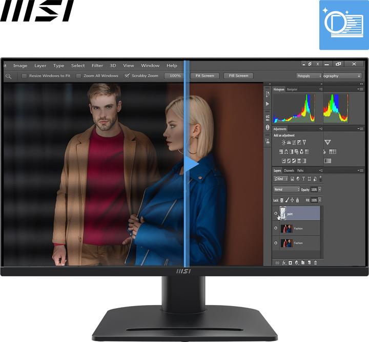 Actual product image MSI Pro MP275QPG (2560 x 1440 pixels, 27")
