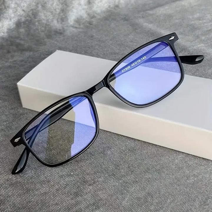PhoneLook Y2K Unisex Blaulichtfilter Brillen gegen Augenfatigue, transparente Gläser für Bildschirmarbeit, vis