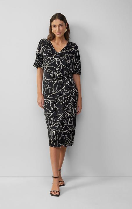 Image du produit S.Oliver Kleid Satinkleid in Wickeloptik mit V-Ausschnitt (36)