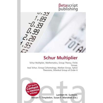 Schur Multiplier, Fachbücher