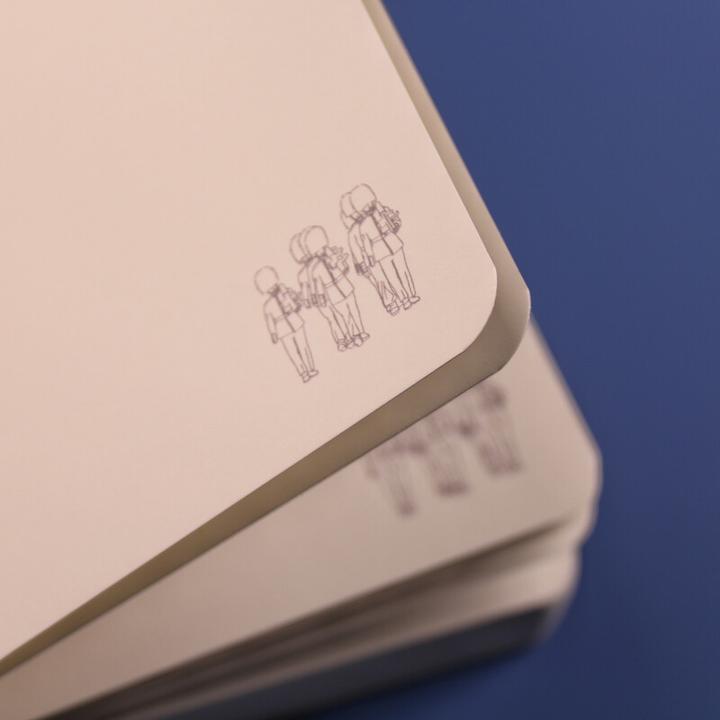 Image du produit Carnet 3D (A5, À rayures, Couverture rigide)